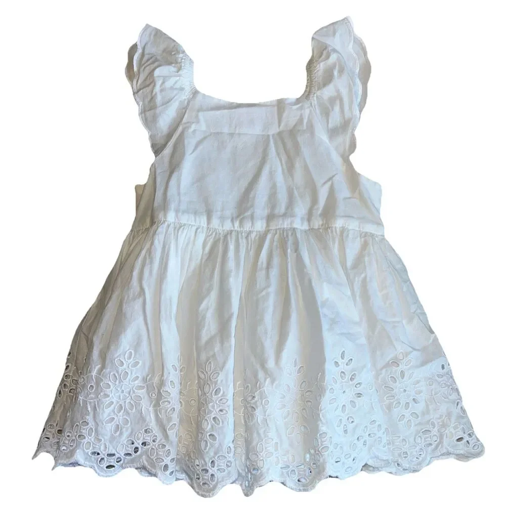 Gap Baby Girl 4 Piece Lot 3-6, 6-12, 12-18 Months Eyelet Dress, Tees, Sweater.‎